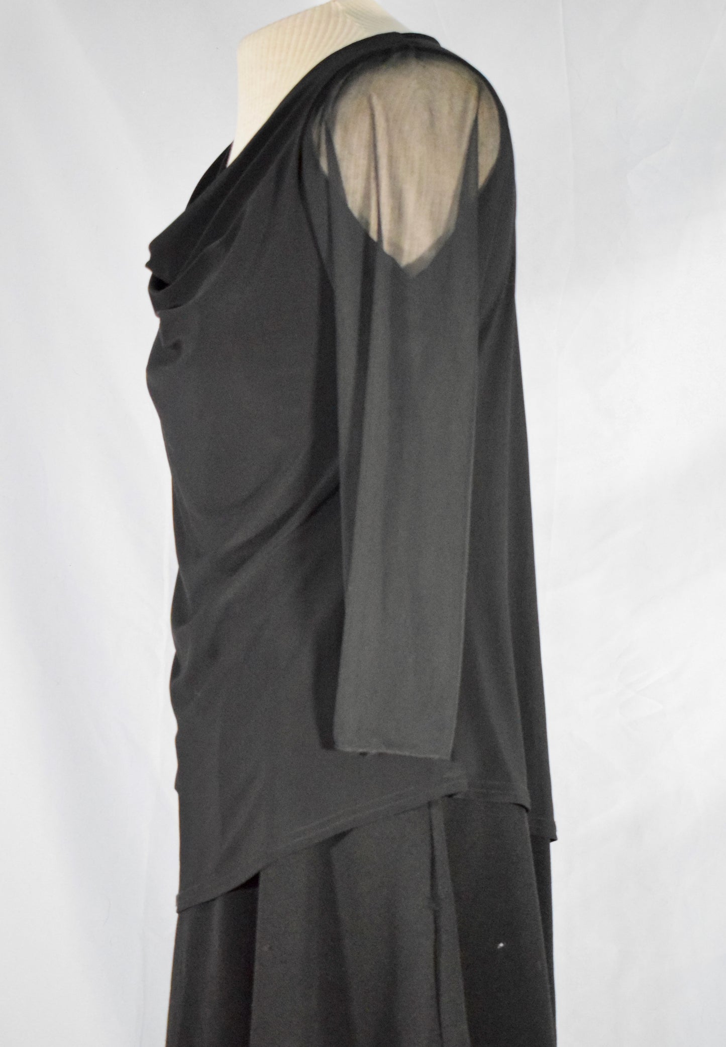 2000s Cowl Neck Shirt- Miss Jade Paris