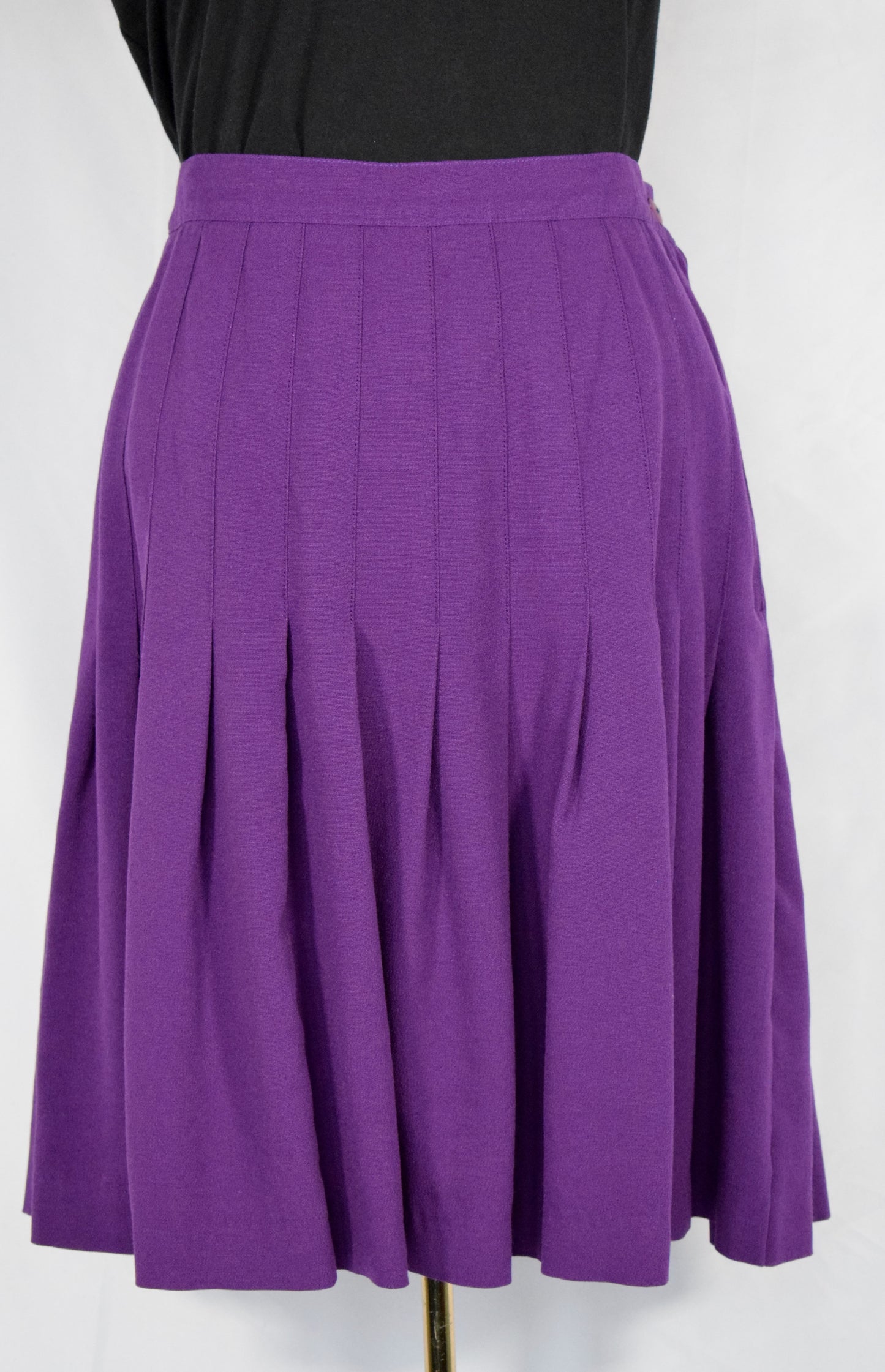 1980s Pleated Purple Skirt- Gaytown