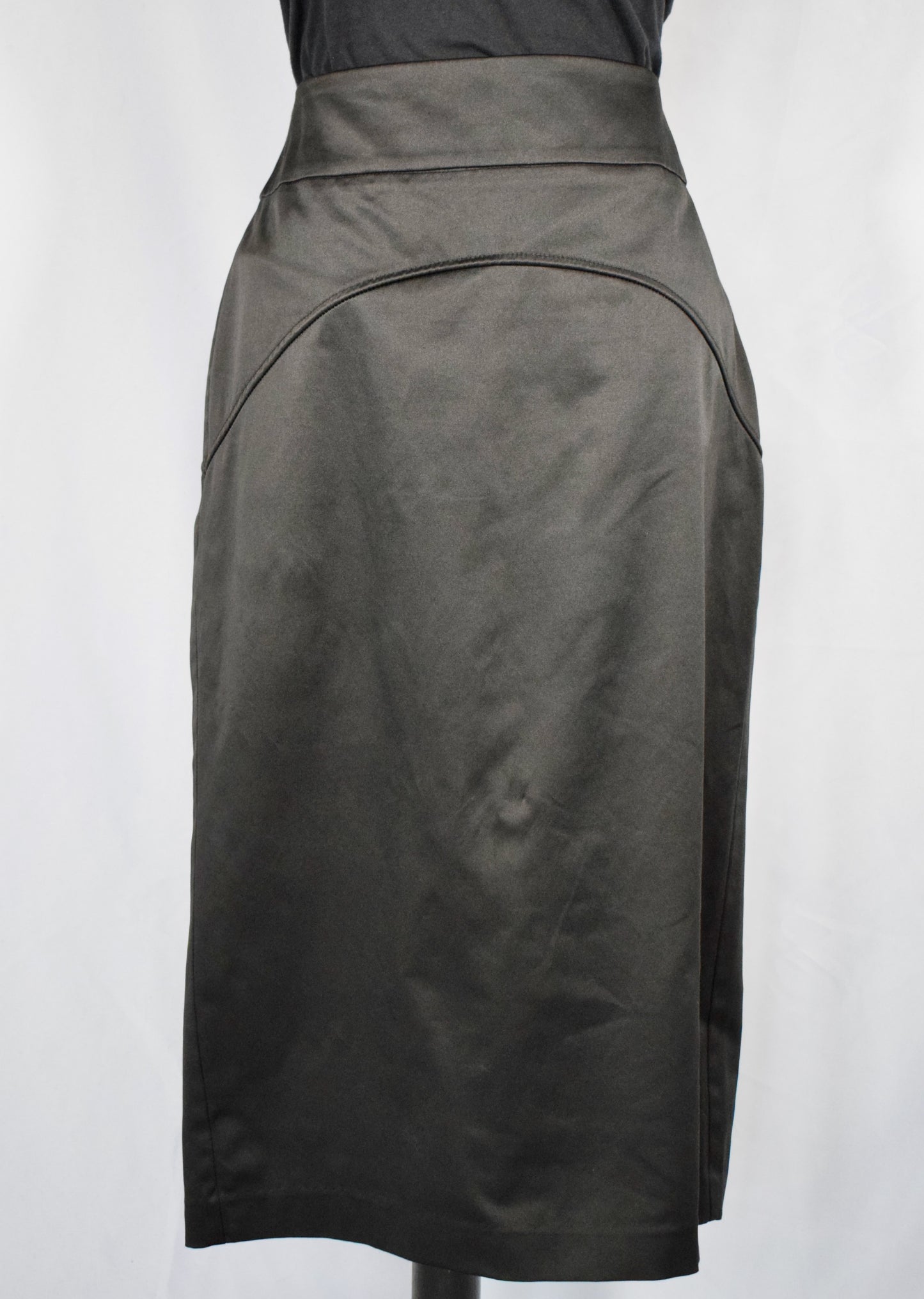 2000s Satin pencil skirt- Powerline