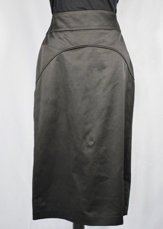 2000s Satin pencil skirt- Powerline