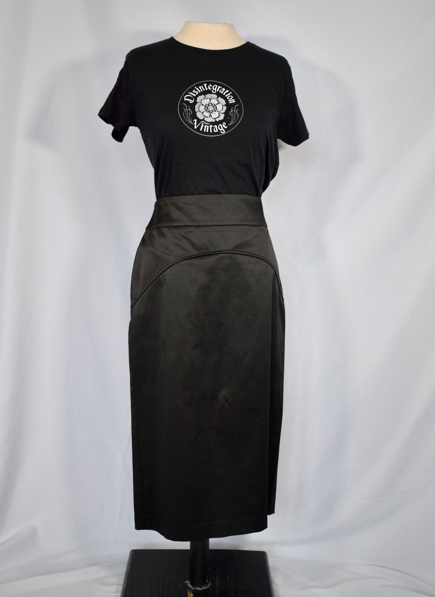 2000s Satin pencil skirt- Powerline
