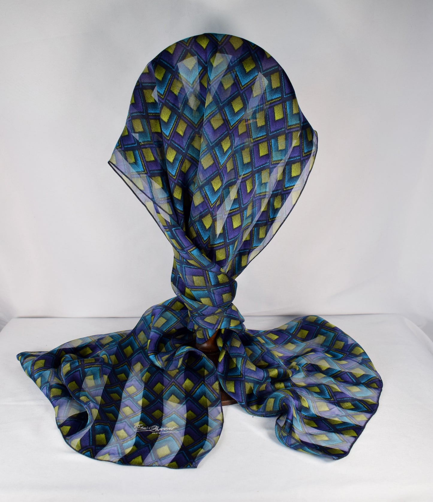 Peacock Coloured Scarf, Eric Provent