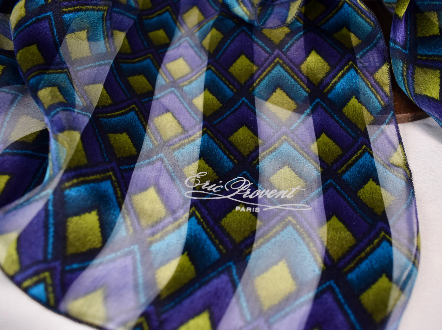 Peacock Coloured Scarf, Eric Provent