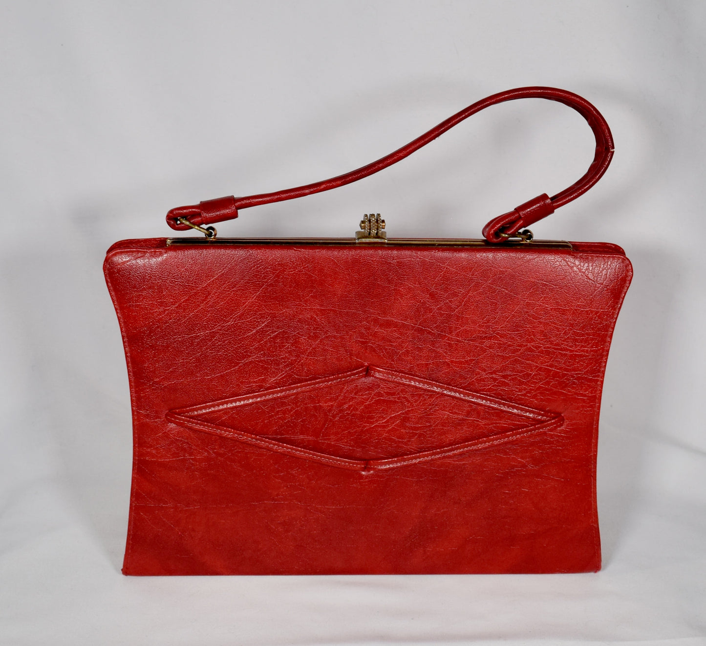 1960s Red Leather Purse