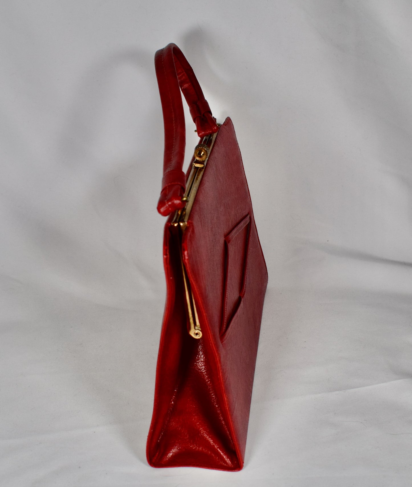 1960s Red Leather Purse
