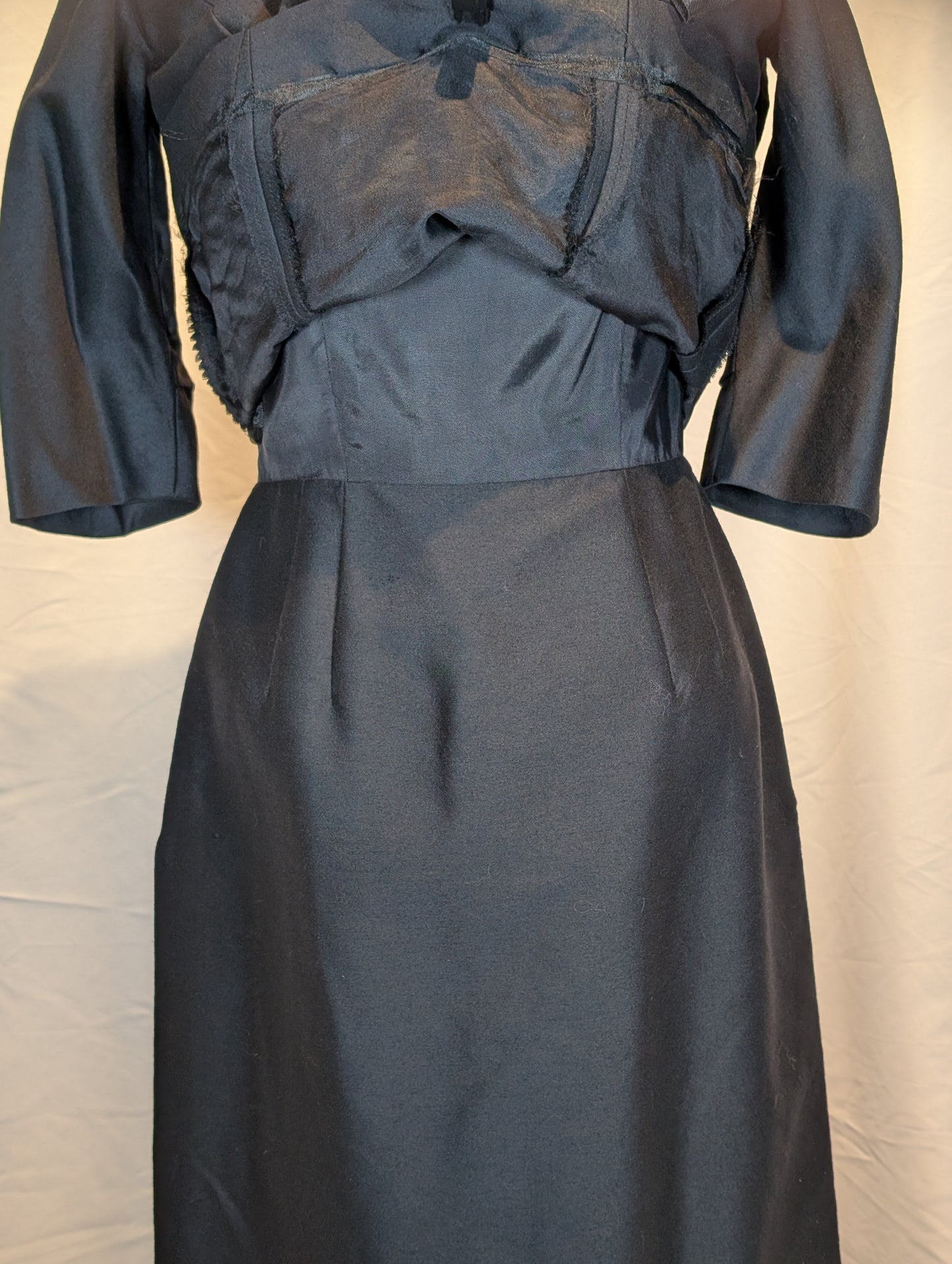 1960s Two-Piece Dress with Satin Bow