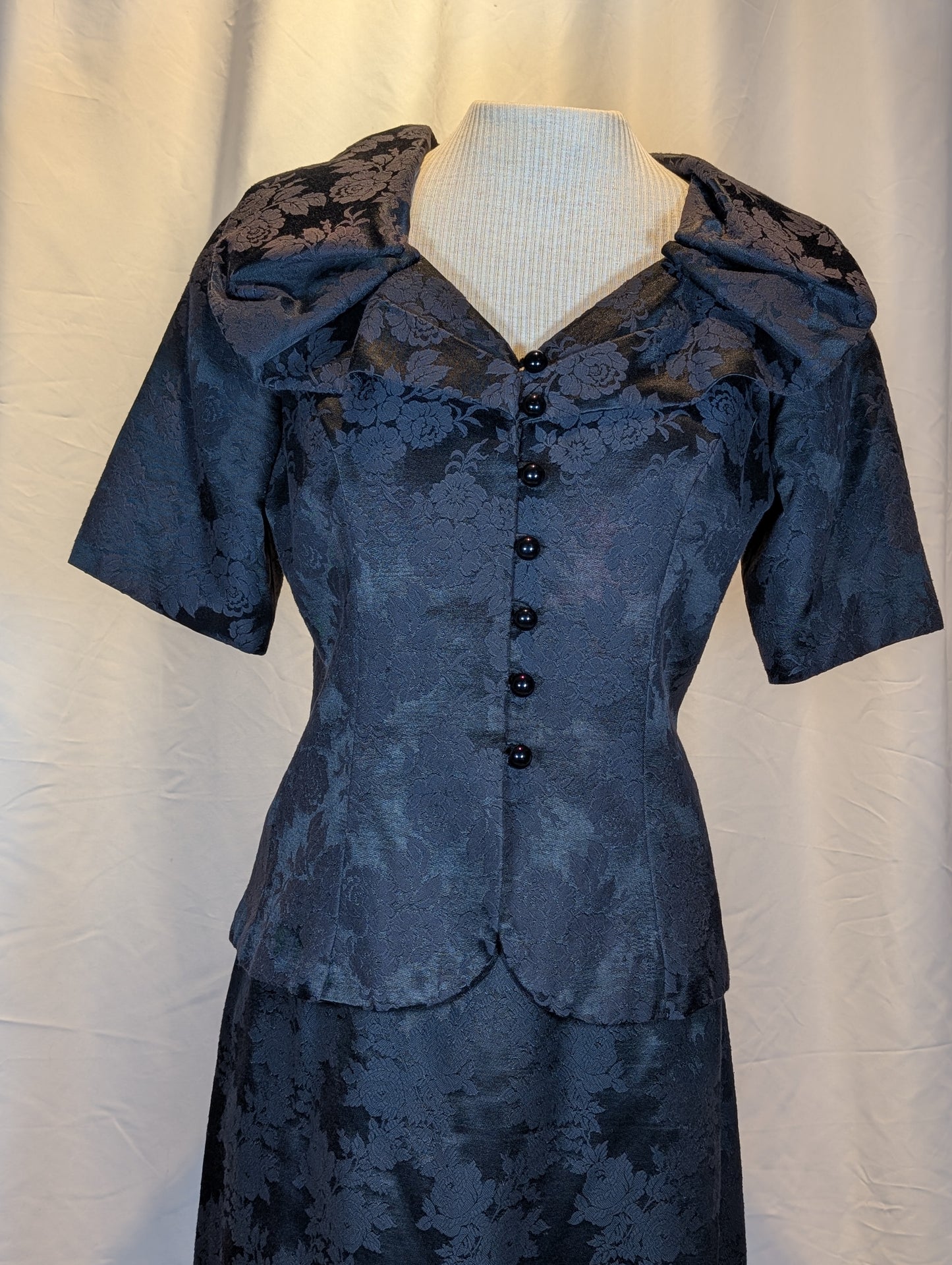 1990s Brocade Skirt Suit- Galleria