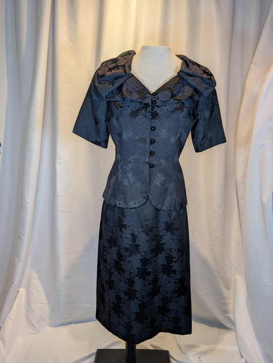 1990s Brocade Skirt Suit- Galleria